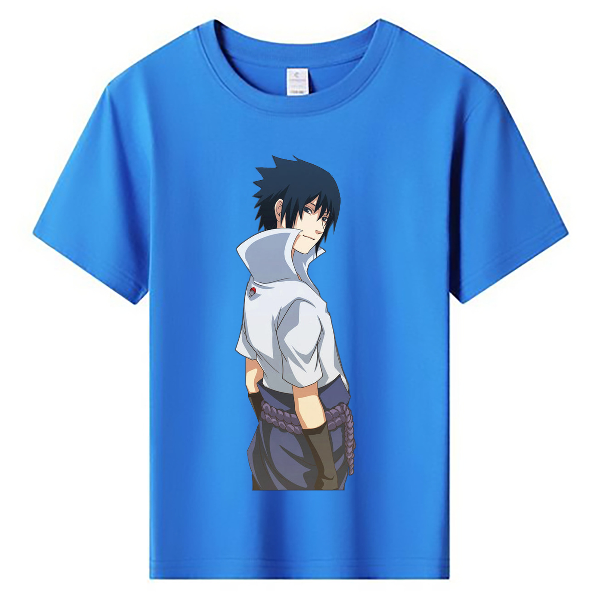 （画像用） NARUTO -ナルト- うちは サスケ Uchiha Sasuke 綿100％キッズTシャツ（フロントプリント）